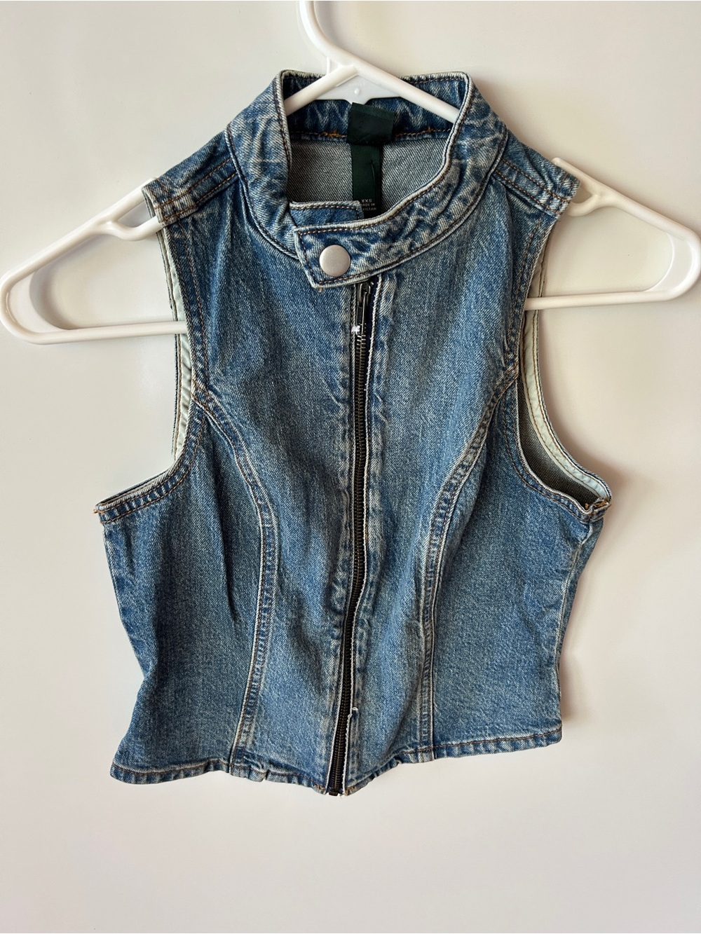 wild fable Light Blue Denim Sleeveless Vest